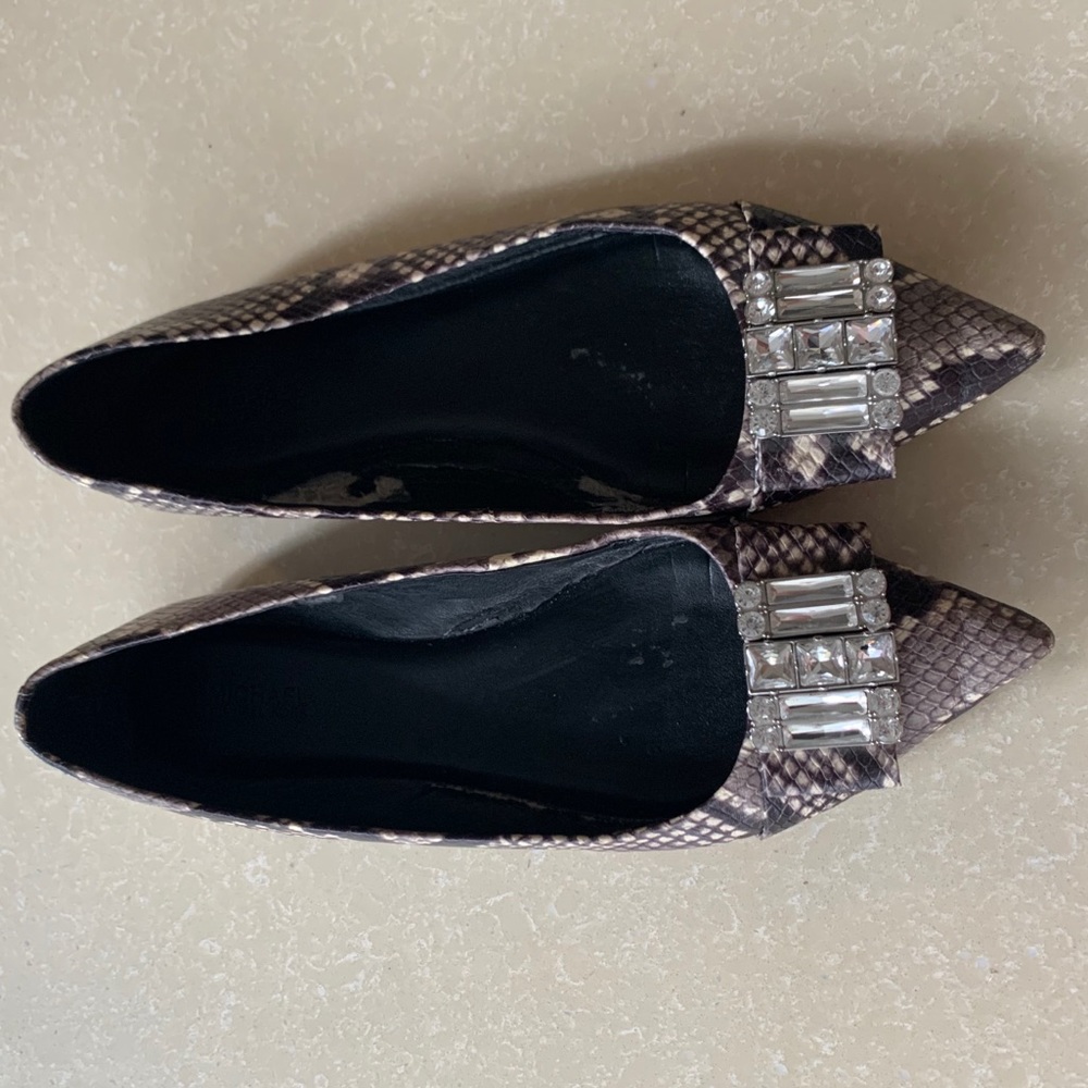 Michael Kors Snake and Bling Flats
